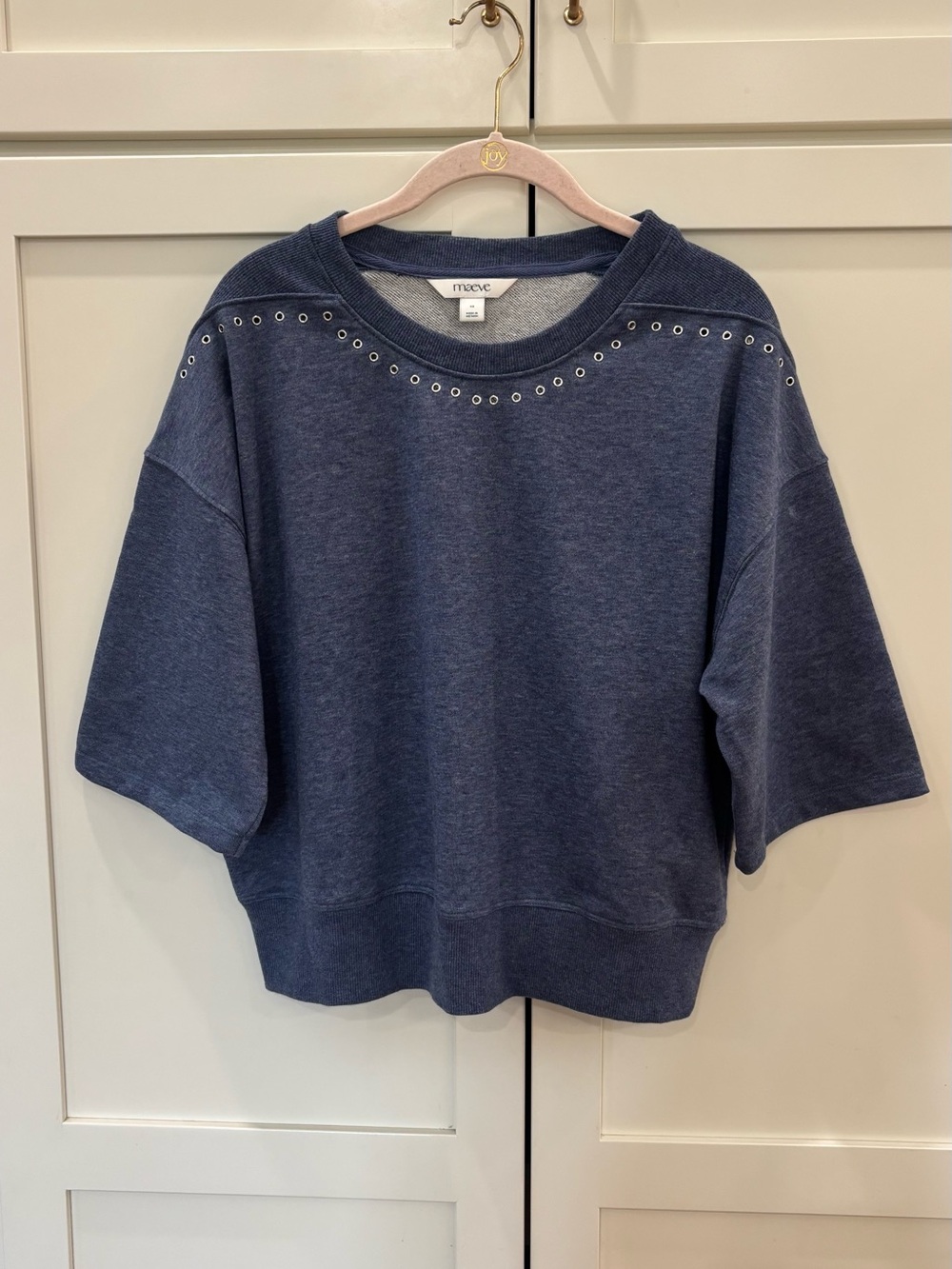 Maeve Jasper Studded Top from Anthropologie- Size XS
